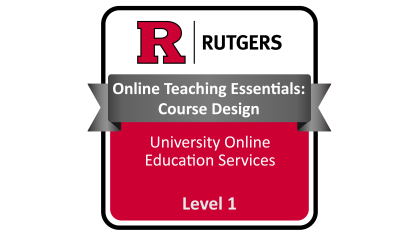Badge for Course Design Course
