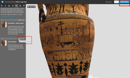 screenshot of Sketchfab view set window